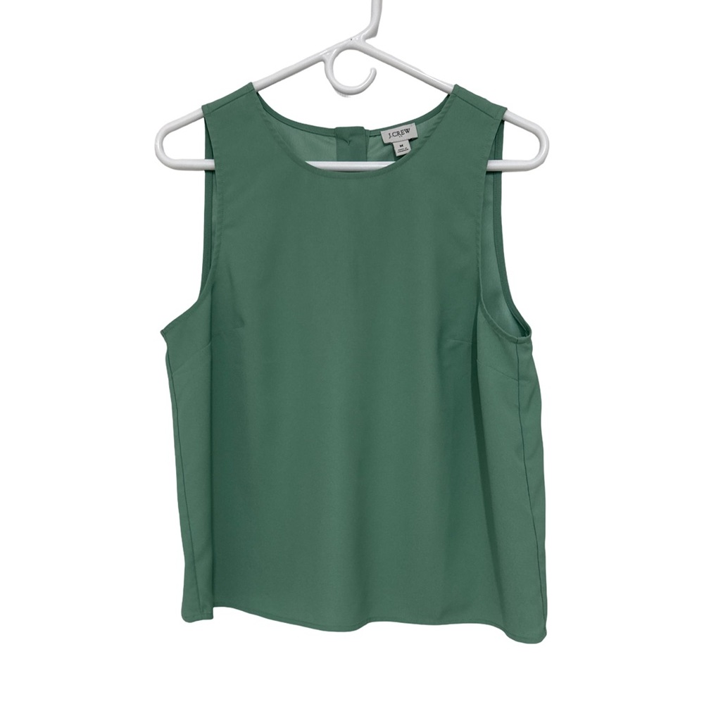 J. Crew Sleeveless Sage Green Blouse Women’s Medium